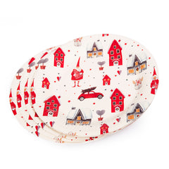 Fun Paper Plate Round 23cm - Christmas Community (Pack of 8)