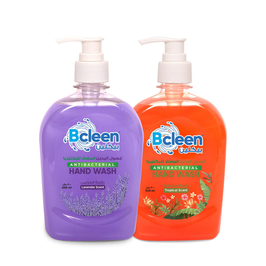 Bcleen Promopack Antibacterial Handwash(Lavender+Tropical) 500ml Each