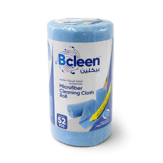Bcleen Blue Microfiber Cloth Roll 52pcs per Rol 22x22cm (1 roll)