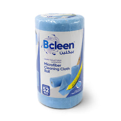 Bcleen Blue Microfiber Cloth Roll 52pcs per Rol 22x22cm (1 roll)