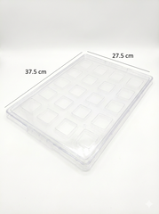 Fun Premium Verrine Hospitality Set – 20 Square Dessert Cups with Lids & Anti-Slip Tray