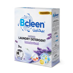 Bcleen Powder Laundry Detergent and Fabric Softener Lavender Scent Cobo