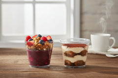 Fun Verrine Clear Dessert Cups with Lids (190ml / 6.4oz) – Elegant Hospitality Set for Acai, Tiramisu & Parfaits (12 Pieces)