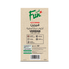 Fun Verrine Round Clear Cups with Lids Double as Display Base– 195ml / 7 oz (20 Pieces)