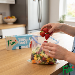 Fun® Complete Food Storage Bundle – Assorted Zipper & Freezer Bags (3 Sizes)