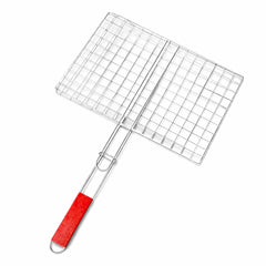 Baya Nar Rectangular BBQ Grill Basket with Handle 35 x 25 x 52 cm 1 Piece
