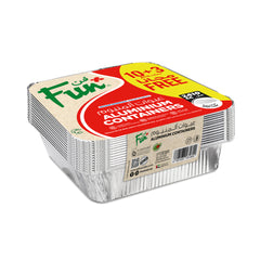 Fun Aluminium Container with Lid 2410cc 10pcs + 3 pcs free