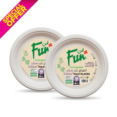 Fun Sukkar Pulp White Plates Special Offer