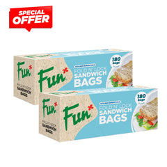 Buy 2 Fun Fold N'Lock Clear Sandwich bags at Spicail Price