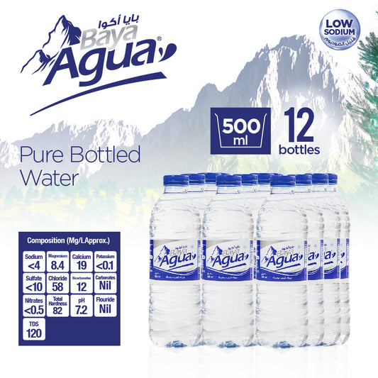 Baya Agua Drinking Water 500ml pack of 12