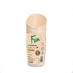 Fun Wooden Fries Cup Poplar Small 10 Pcs