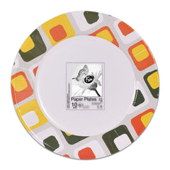 Fun Trendy Disposable Printed Paper Plate for Birthday Parties 23cm - Summer 5 - Pack of 10