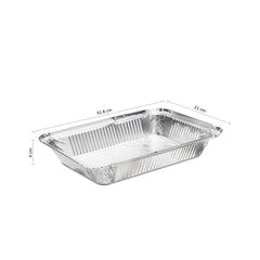 Fun Aluminium Containers With Paper Lids 1980cc [10pcs x 1pkt]