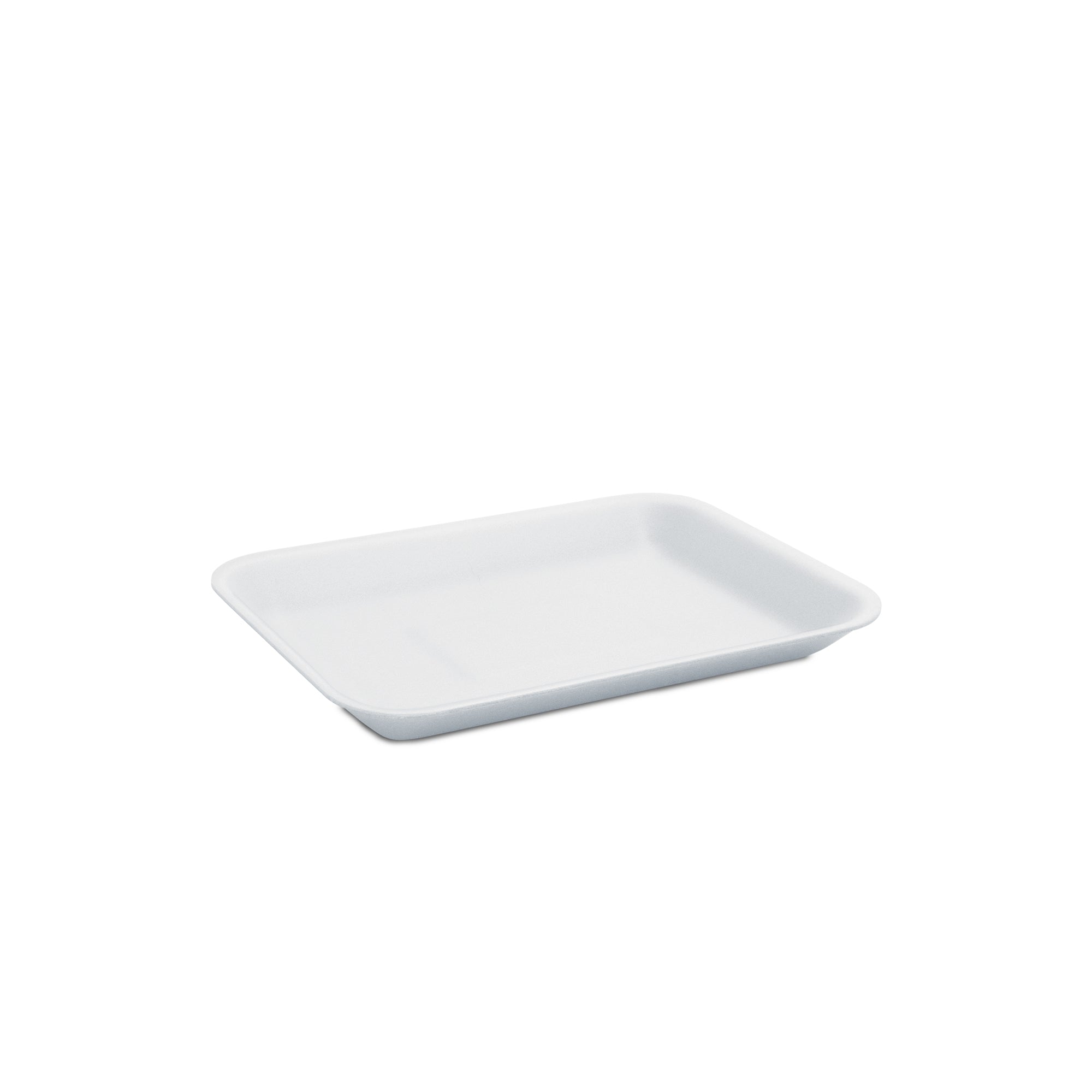 Al Bayader Non-Absorbent White Foam Trays 216x152x20mm [500pcs]