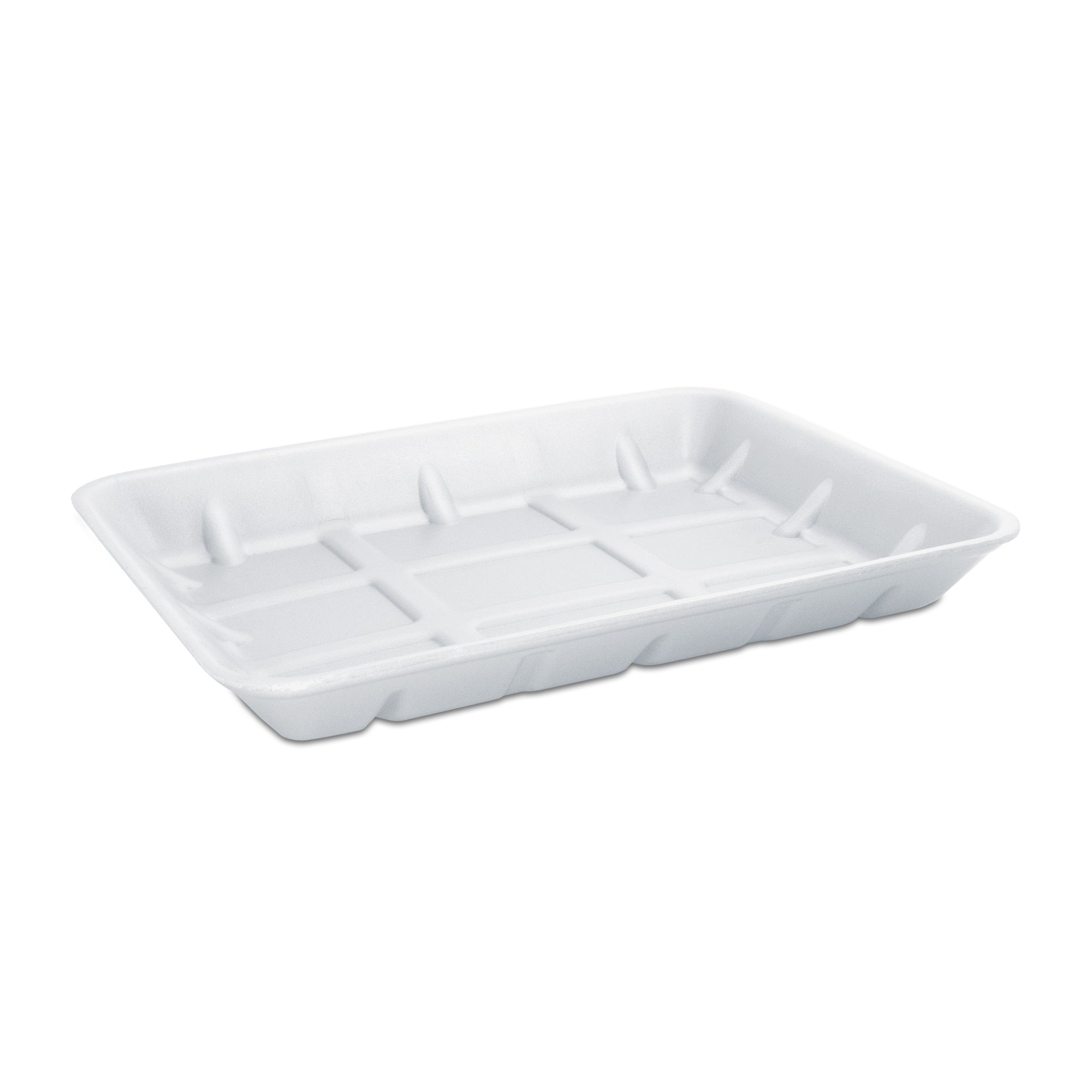 Al Bayader Non-Absorbent White Foam Trays 320x235x40mm [100pcs]