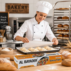 Al Bayader Silicone-Coated Baking Paper Rolls 75m x 45cm [6rls]