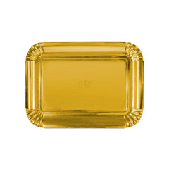 Al Bayader TreatN'Serve Paper Golden Trays 305x215x20mm [10kg]