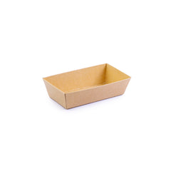Al Bayader SushiPac Kraft Rectangular Sushi Containers 135x75mm  with Lid [50pcs x 20pkts]