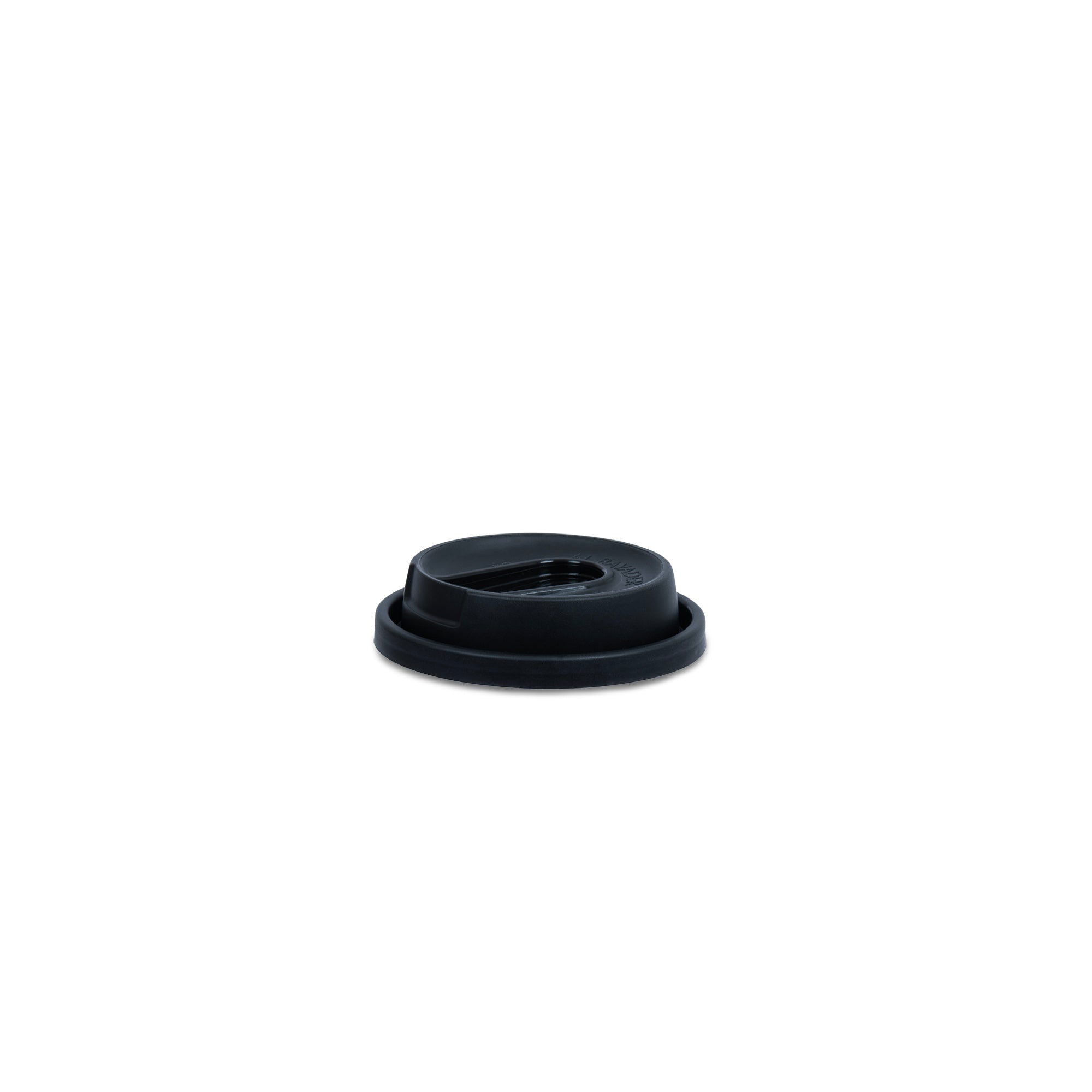 Al Bayader Sip-Through PP Black Lids for 8oz Ripple Cups [50pcs x 20pkts]