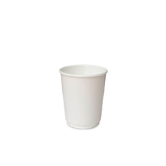 Al Bayader Double Wall Paper White Cups 8oz Ø79mm [25pcs x 20pkts]