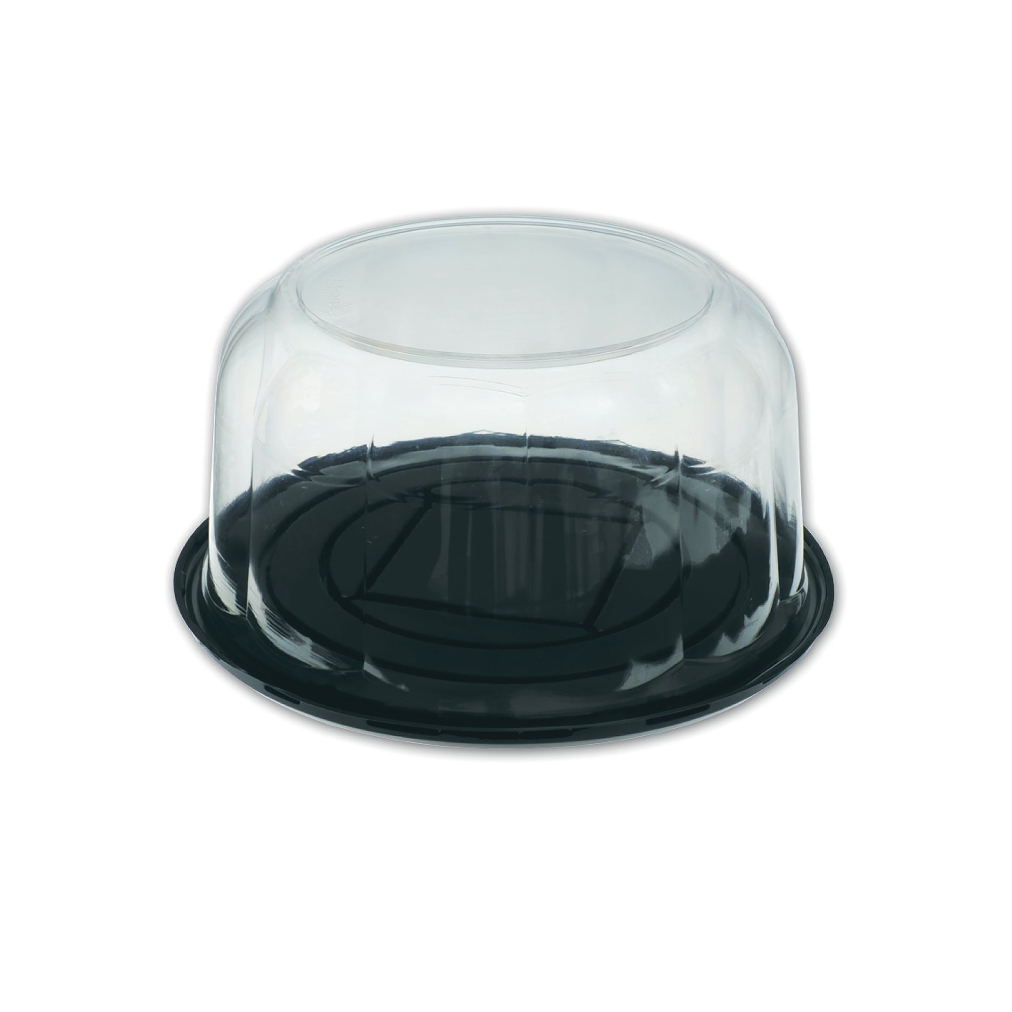 Al Bayader PastriPac PET Black Bases Ø230x130mm with Clear Dome Lid  [100pcs]