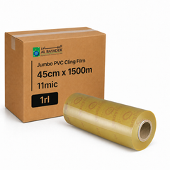 Al Bayader Jumbo PVC Cling Film 45cm x 1500m 11mic. [1rl]