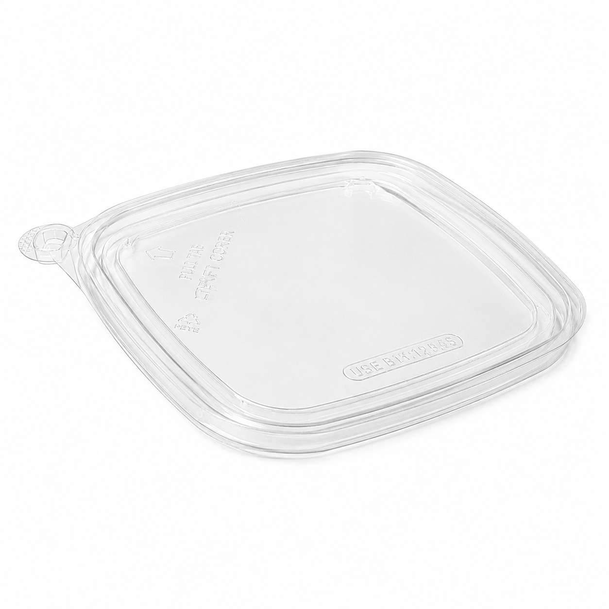 Lid for Clear Plastic Squarepac Container 05CSL08/32T - [P:500pcs]
