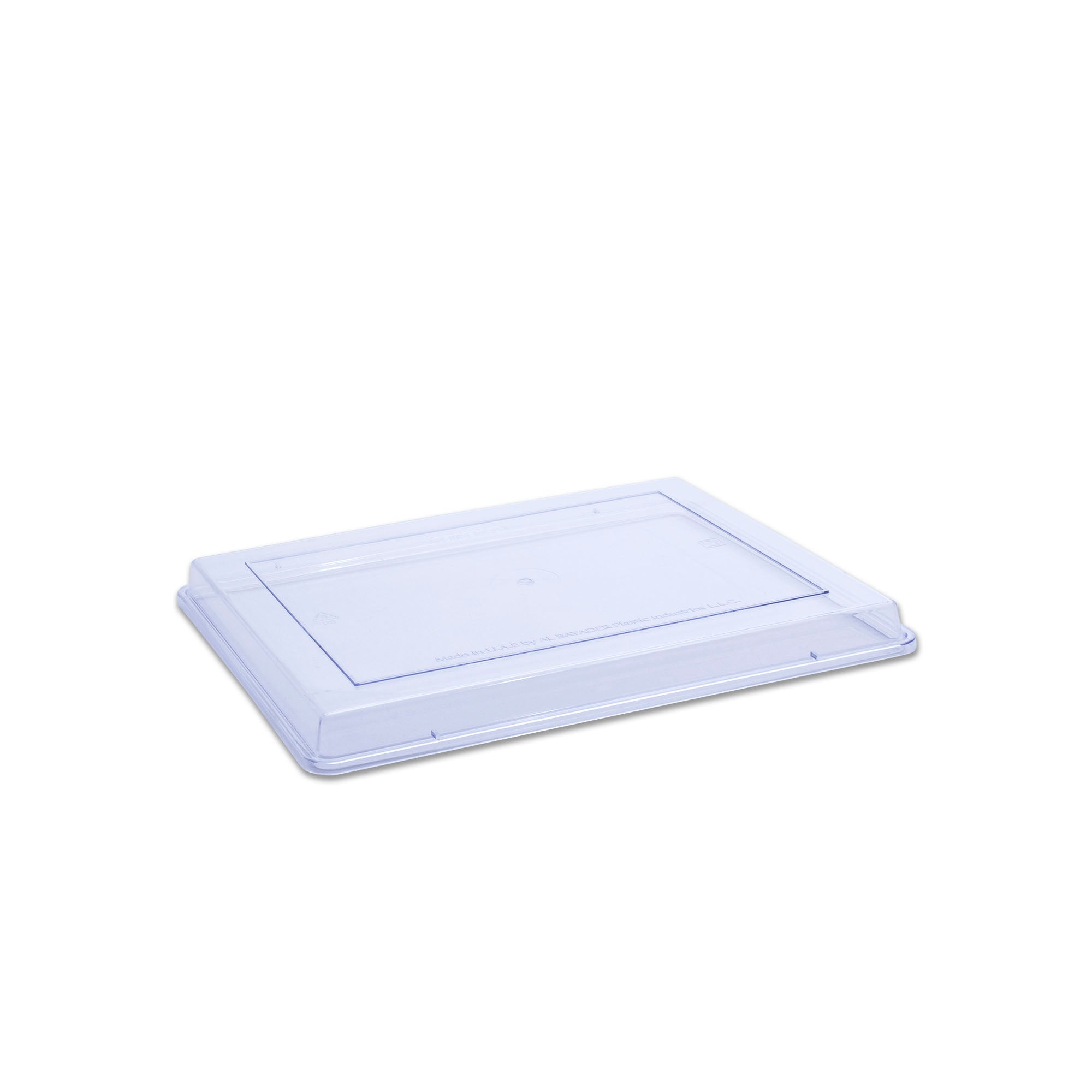 Al Bayader Cristalpac PS Clear Lid for Rectangular Boxes 24.7x21x3.5cm  (Cap:1kg) [60pcs]