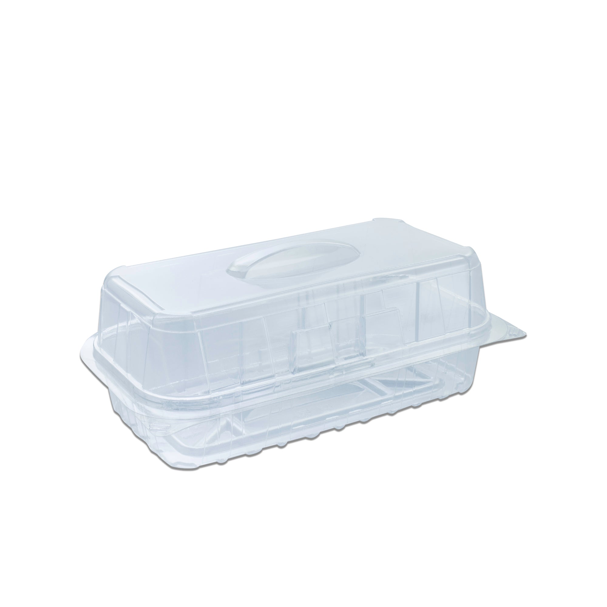 Pastripac Rectangular Clear Pastry Box w/ Handle 180x90x70mm PET [P:340pcs]