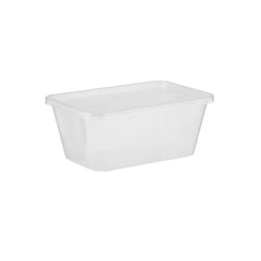 Al Bayader Delipac PP Rectangular Microwavable Containers 32oz with Lid [500pcs]