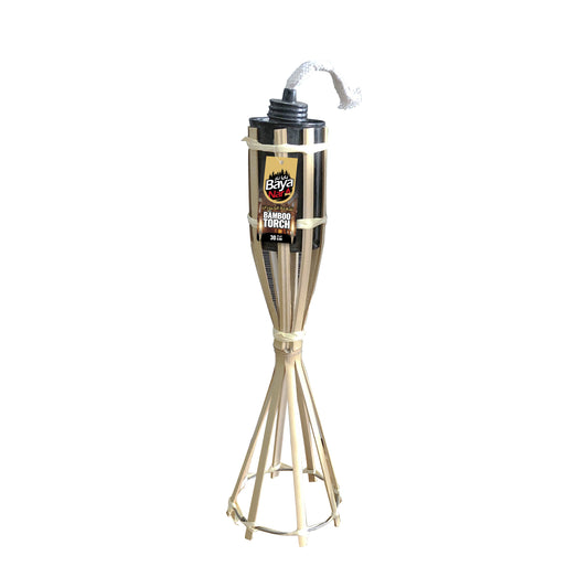 Baya Nar® Natural Bamboo Tabletop Tiki Torch – 30cm