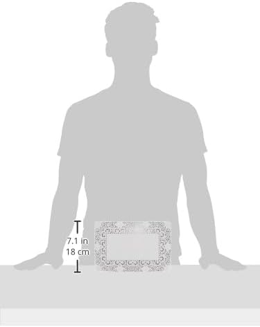 Fun Rectangular White Paper Doilies 8x12in [250pcs x 1pkt]
