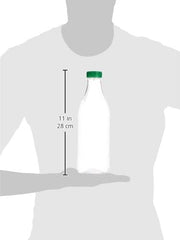 Fun Multipurpose Round Bottles 1000ml with Lids [4pcs x 1pkt]