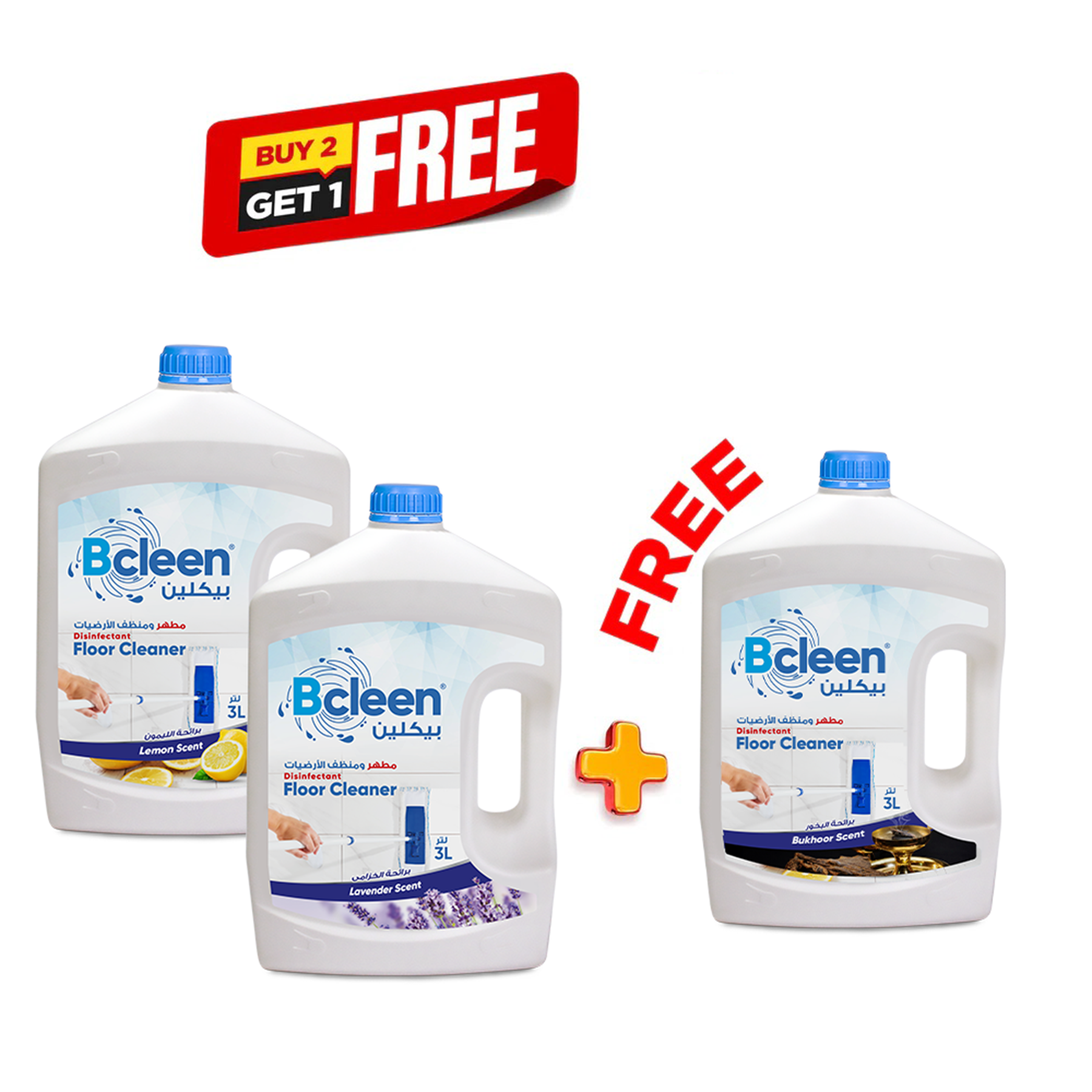 Bcleen® Disinfectant Floor Cleaner Combo Scent 3L