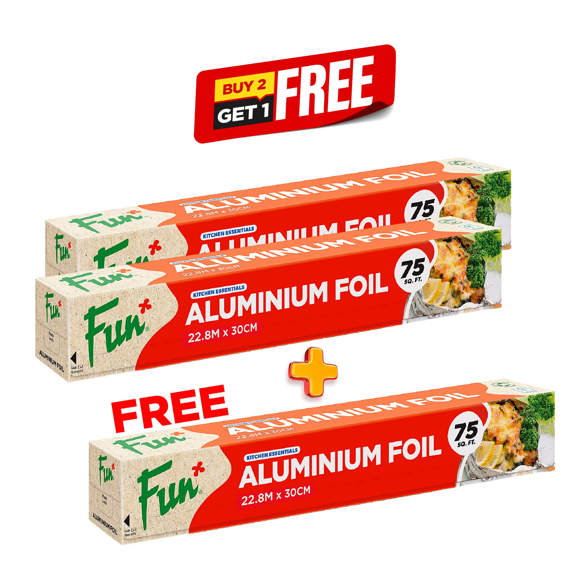 B2G1 Fun Aluminium Foil 75sqft - 6.9sqm
