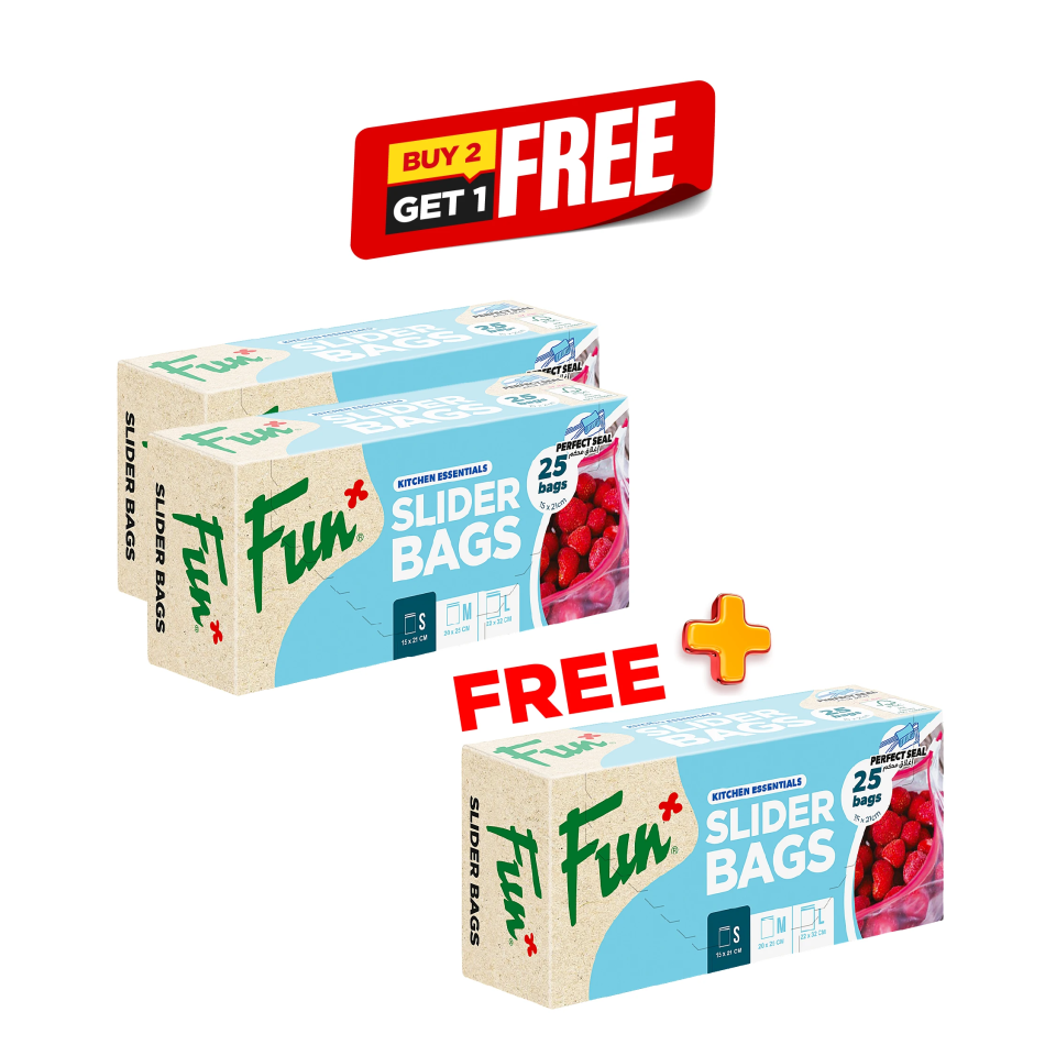 Fun Slider Bags 15x21cm Buy 2Get 1 Free