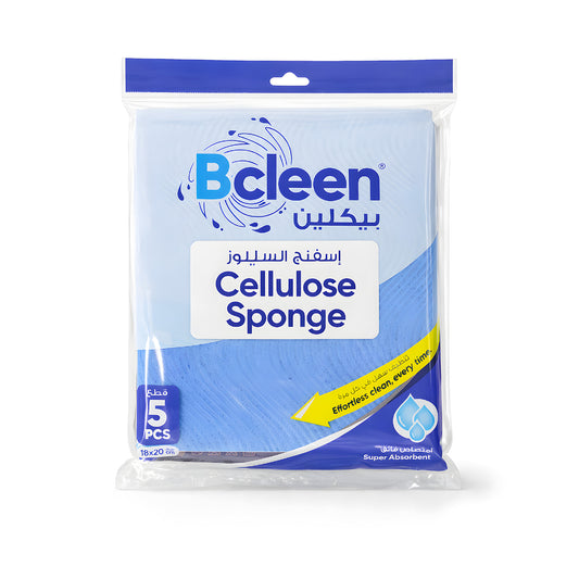 Bcleen Blue Cellulose Sponges 18x20cm (5 pieces)