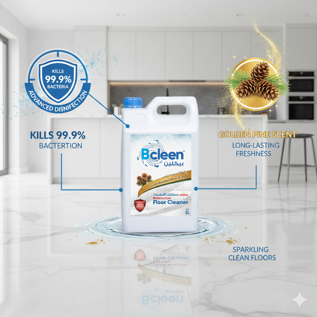 Bcleen Disinfectant Floor Cleaner Golden Pine Scent 5L [1 pc]