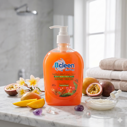 Bcleen Antibacterial Hand Wash with Moisturizer Tropical Scent 500ml [1pc]