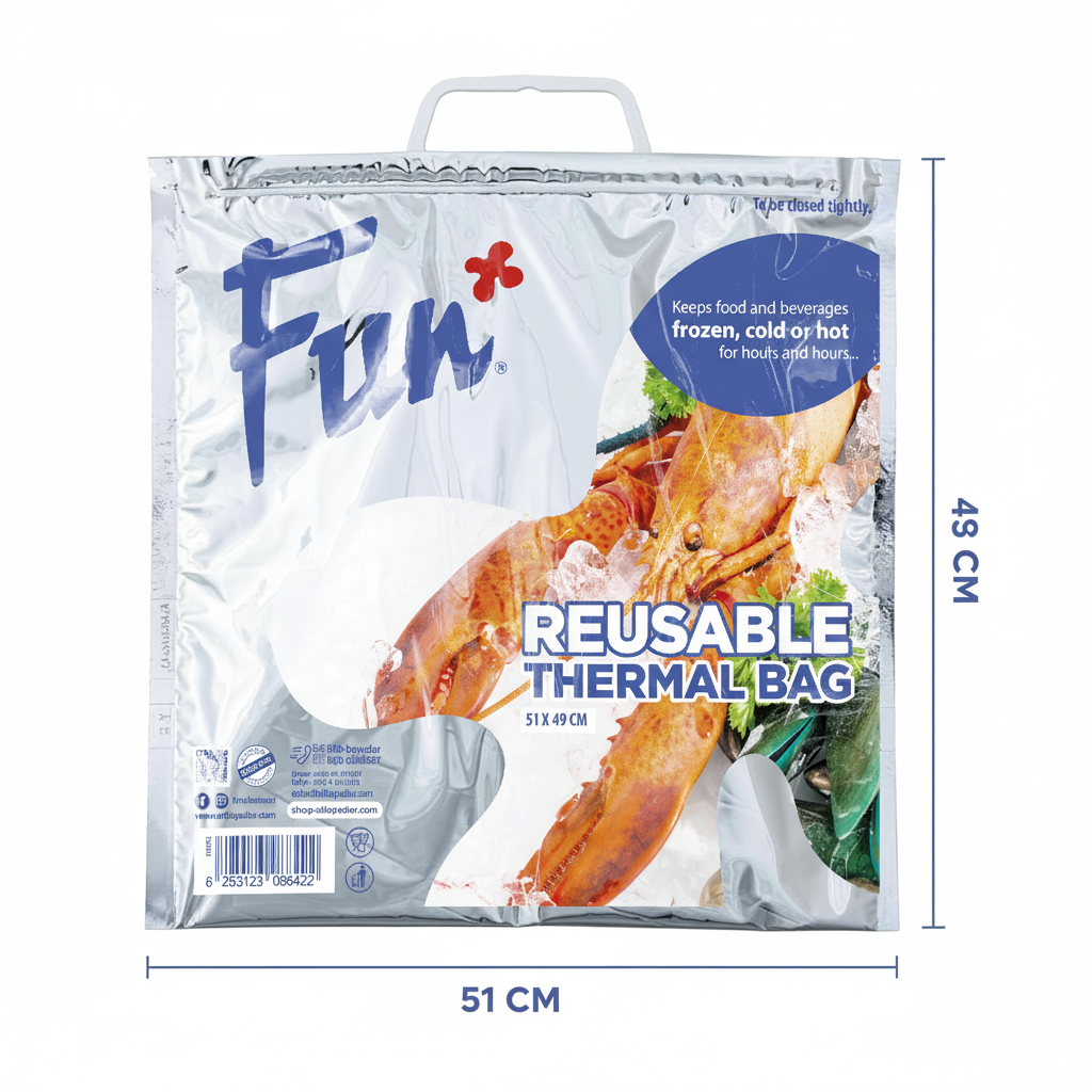 Fun Isotherm Plastic Bag with Handle 51x49cm [1pc]
