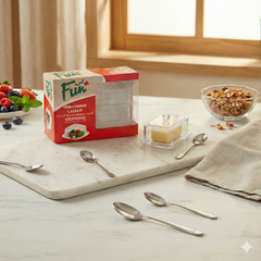 Fun Verrine Square Flat Cups with Lids 75ml [6pcs x 1pkt]