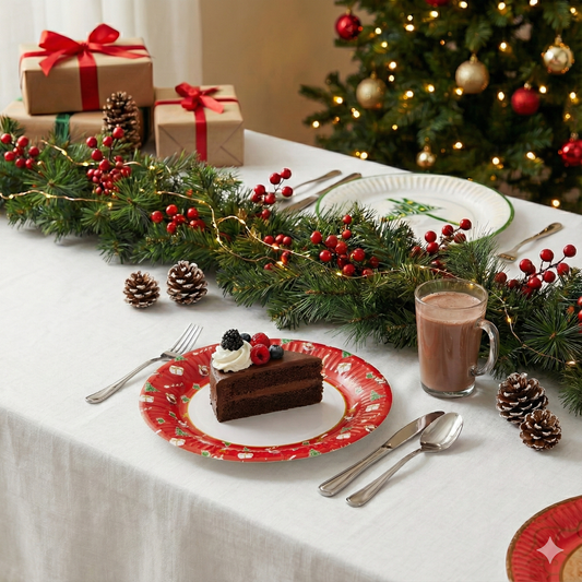 Fun Paper Plate 9" - "Christmas Feel" [P:10pcsx1pkt]