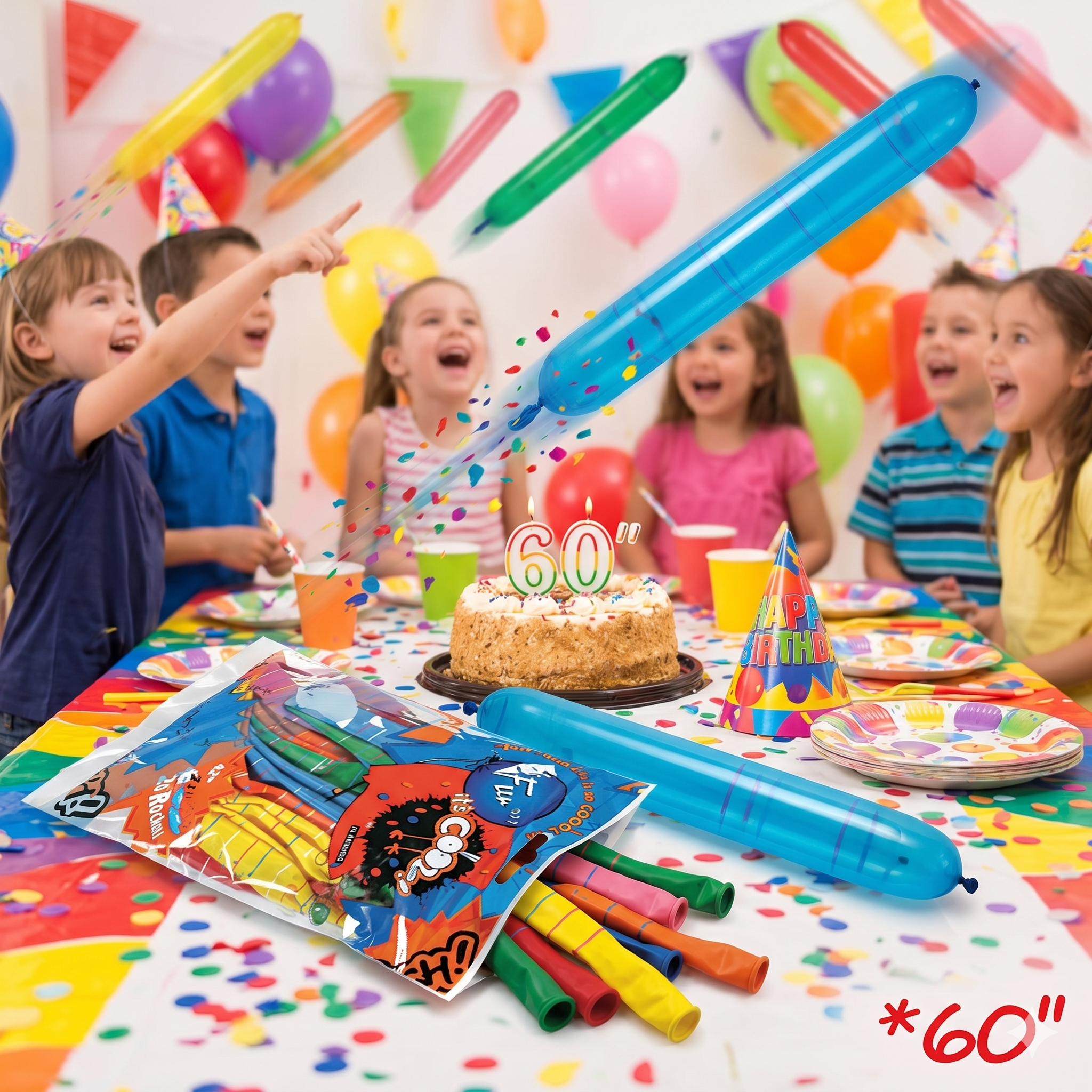 Fun Its Cool Balloons - Rocket 20pcs