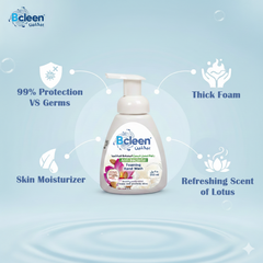 Bcleen Antibacterial Foaming Hand Wash Almond Cream and Lotus flower Scent 250ml [1pc]