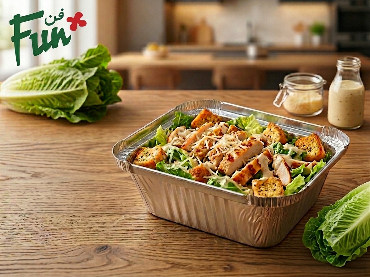 Fun Aluminium Containers With Paper Lids 420cc [10pcs x 1pkt]