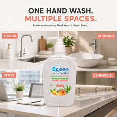 Bcleen Antibacterial Hand Wash with Moisturizer Peach Scent 500ml [1pc]
