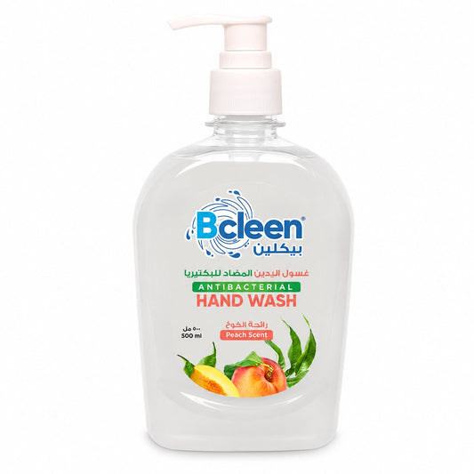 Bcleen Antibacterial Hand Wash with Moisturizer Peach Scent 500ml [1pc]