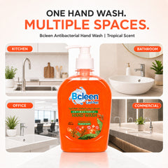 Bcleen Antibacterial Hand Wash with Moisturizer Tropical Scent 500ml [1pc]