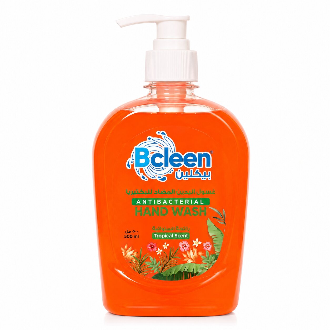 Bcleen Antibacterial Hand Wash with Moisturizer Tropical Scent 500ml [1pc]