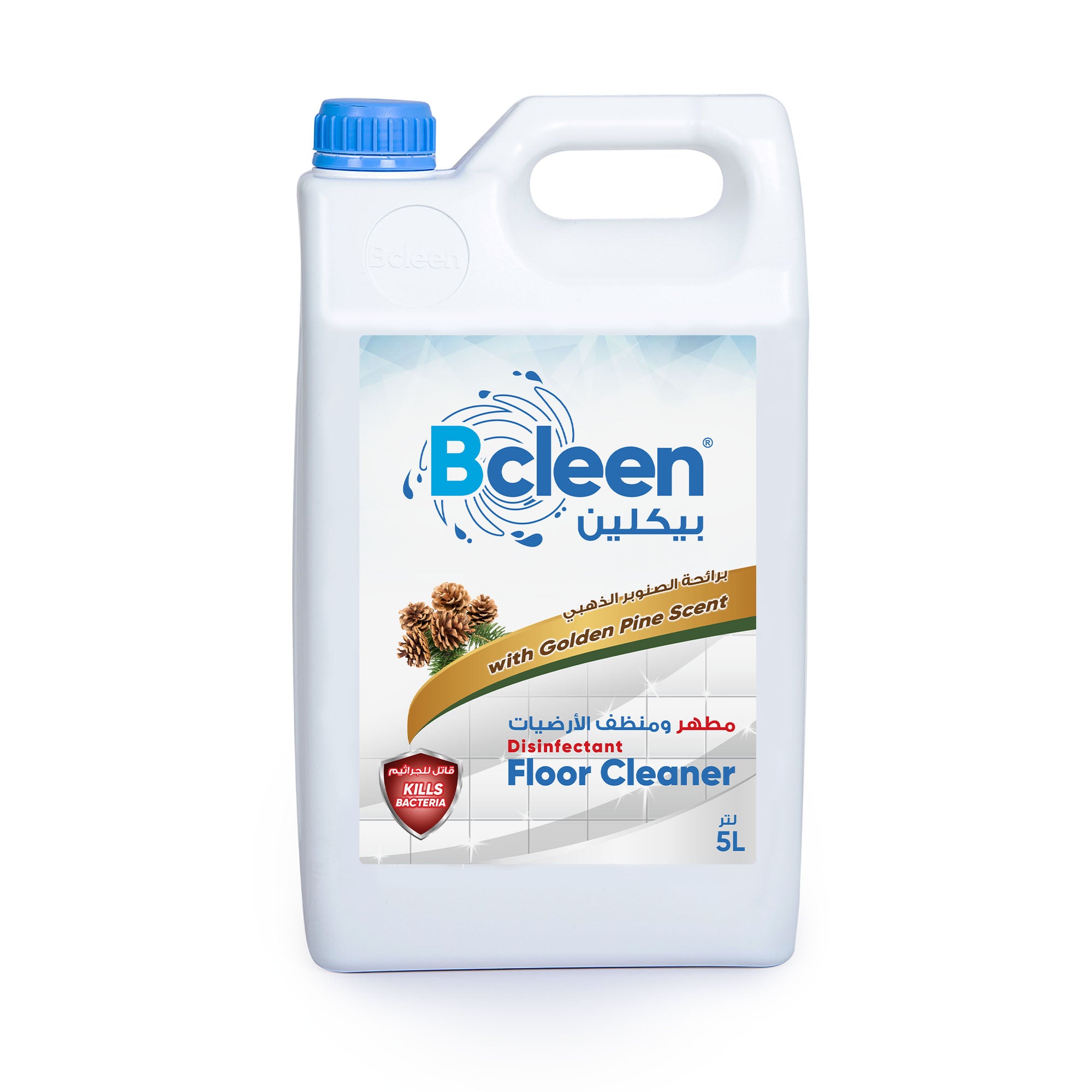 Bcleen Disinfectant Floor Cleaner Golden Pine Scent 5L [1 pc]